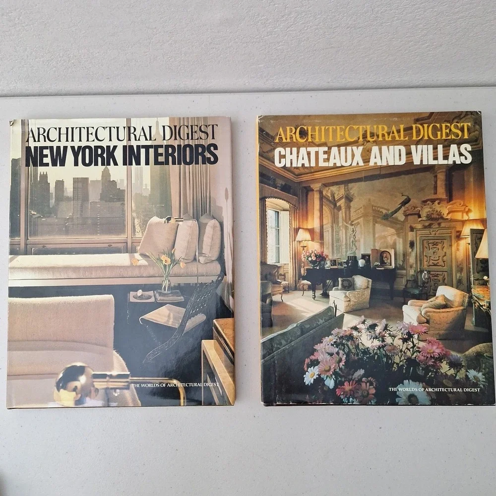 Vintage Architectural Digest Lot Of 6 Hardback Magazines 1979 & 1982 Mixed